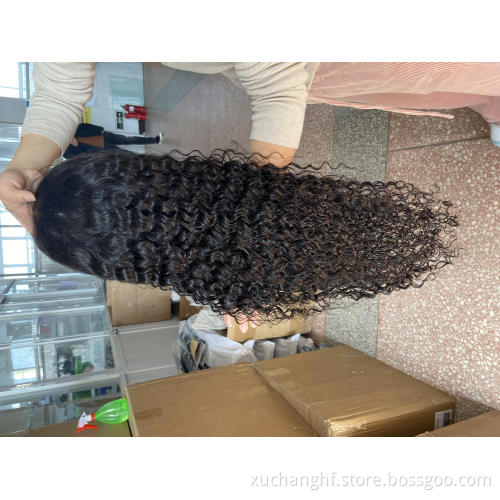 Wholesale HD Transparent Lace Curly Wig Vendor, Real Unprocessed Virgin Brazilian Human Hair Lace Front Wigs for Black Women